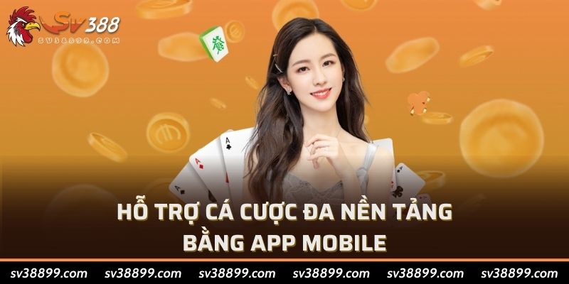Hỗ trợ cá cược đa nền tảng bằng APP Mobile
